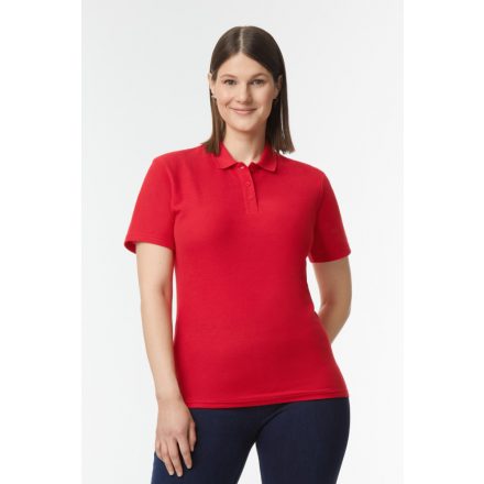 Gildan GIL64800-B3 SOFTSTYLE® LADIES' DOUBLE PIQUÉ POLO WITH 3 COLOUR-MATCHED BUTTONS M