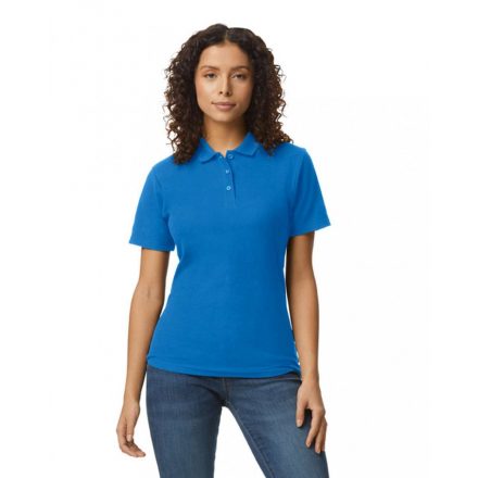 Gildan GIL64800-B3 SOFTSTYLE® LADIES' DOUBLE PIQUÉ POLO WITH 3 COLOUR-MATCHED BUTTONS M