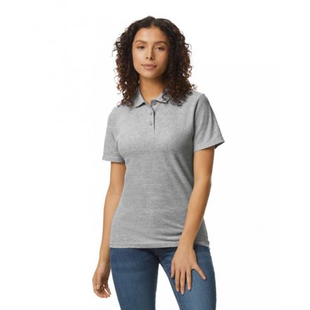 Gildan GIL64800-B3 SOFTSTYLE® LADIES' DOUBLE PIQUÉ POLO WITH 3 COLOUR-MATCHED BUTTONS 2XL