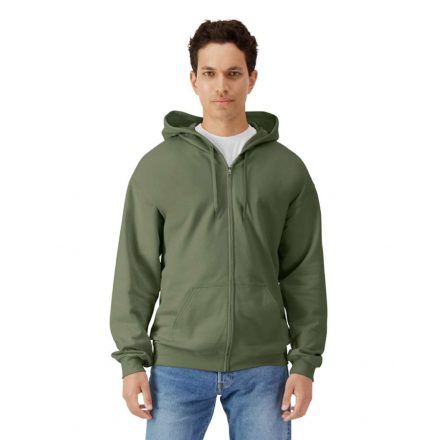 Gildan GISF600 SOFTSTYLE® MIDWEIGHT FLEECE ADULT FULL ZIP HOODED SWEATSHIRT 2XL