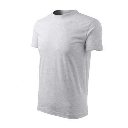 Classic póló unisex világosszürke melírozott 3XL