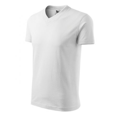 V-neck póló unisex fehér S