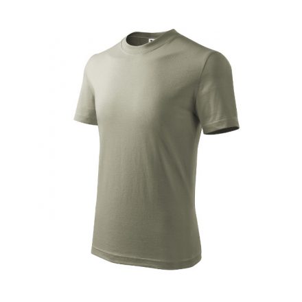 Basic póló gyerek világos khaki 134 cm/8 éves