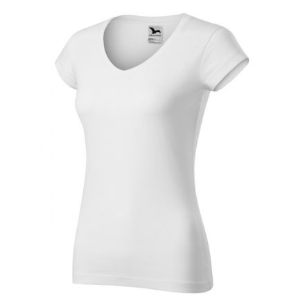 Fit V-neck póló női fehér XS