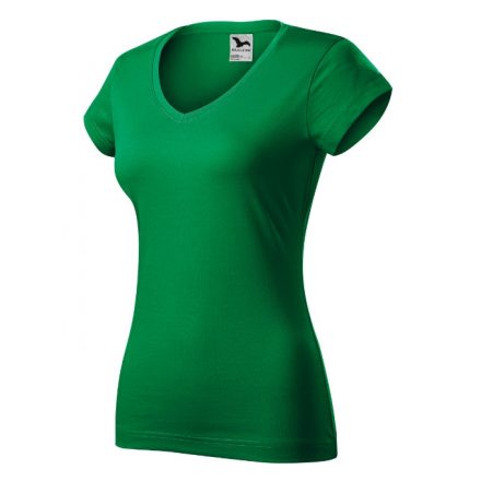 Fit V-neck póló női fűzöld XS