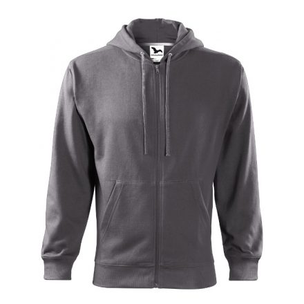 Trendy Zipper felső férfi acélszürke 3XL