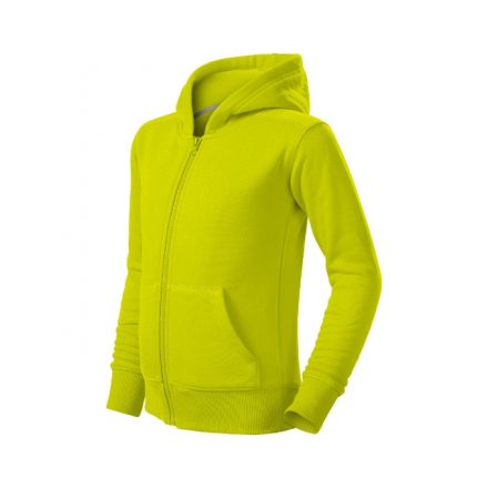 Trendy Zipper felső gyerek lime 146 cm/10 éves