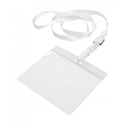 PASS HOLDER WITH LANYARD -WHITE