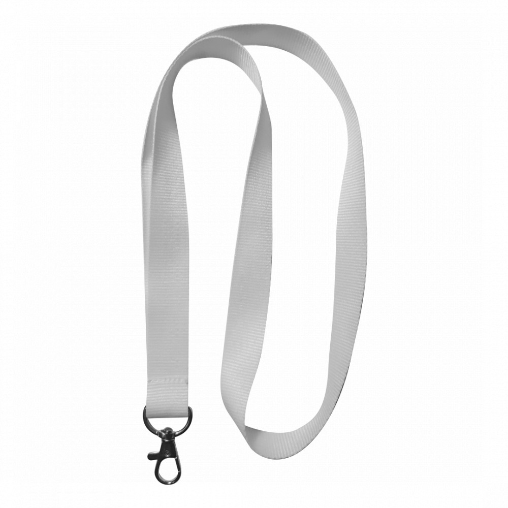 Plain Lanyard - White - wristland.com