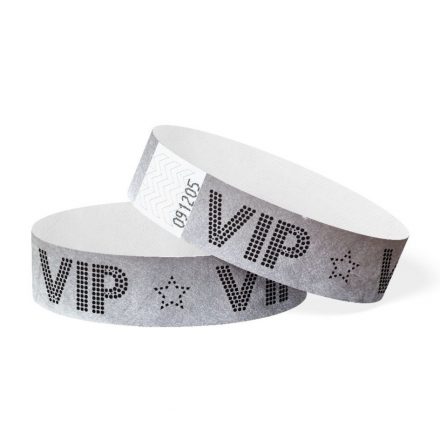 VIP PATTERN WRISTBAND – SILVER