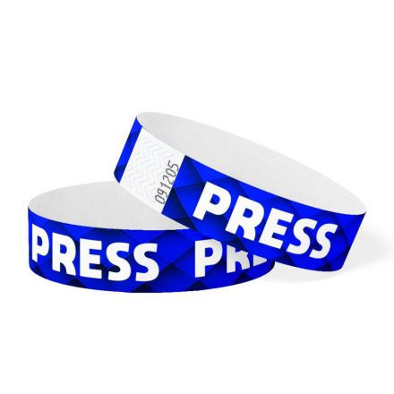 Press patterned wristbands